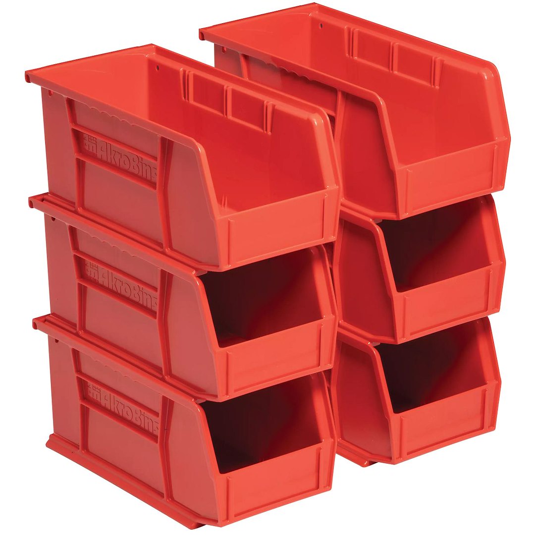 WeatherGuard 9858701 RedZone SM 6 Bin Set - Versatile 13' Storage Solution