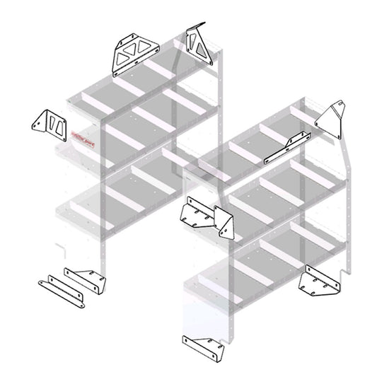 WeatherGuard 9752301 Ram ProMaster City 36-Inch Shelving Unit