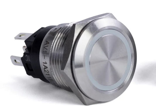 SIERRAMARINE AV10040B Push Button Switch with Blue Halo