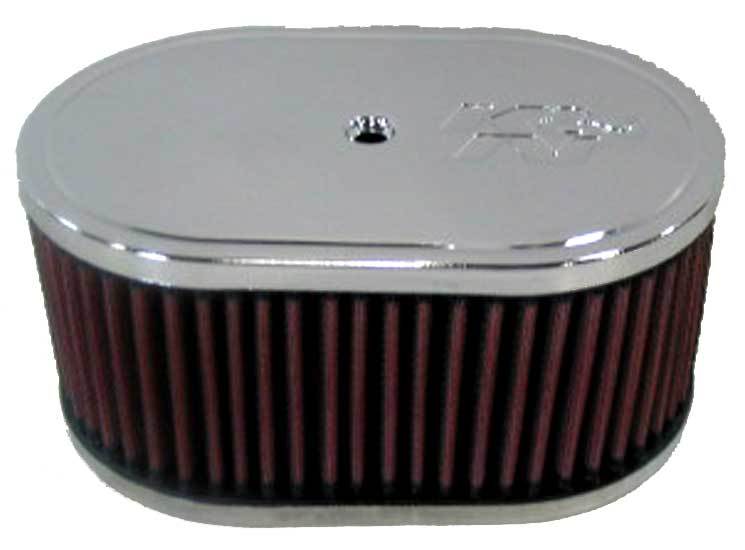 K&N Engineering 56-1350 Oval Air Cleaner Assembly - 7in x 4.5in
