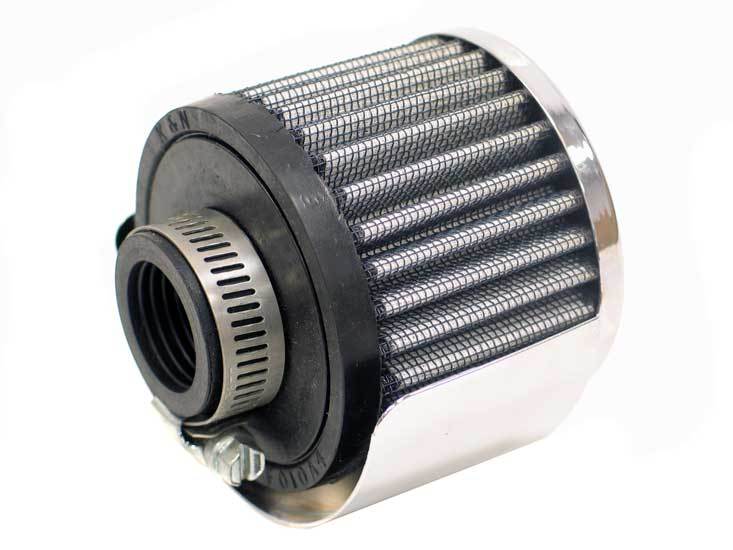 K and N Engineering 62-1511 Breather - Clamp-On Round Design – Autosphere