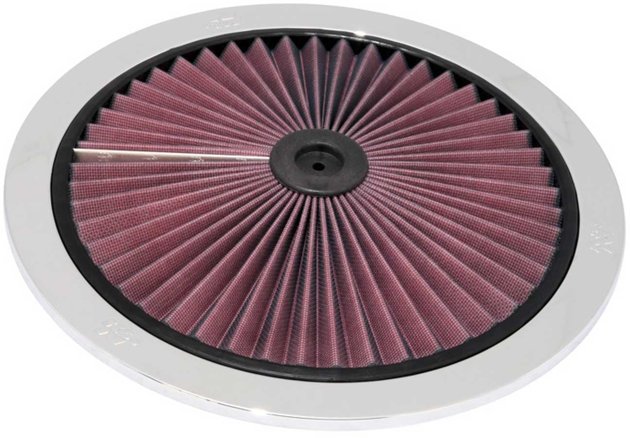 K and N Engineering 66-1401XP 14in X-Stream Flow Top Polished Air Cleaner Lid