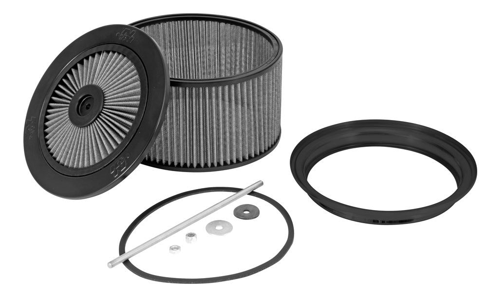 K and N Engineering Dominator Drag Race Air Cleaner Assembly 66-3320R - 9inOD x 5inH