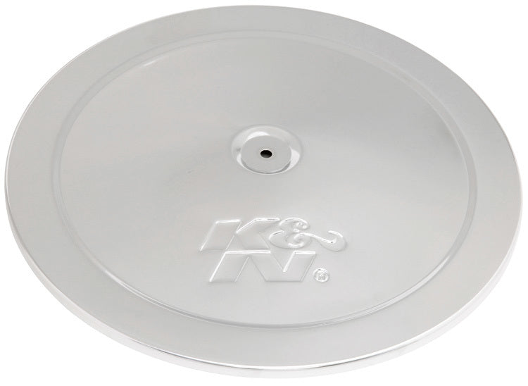 K and N Engineering 85-6842 14in O.D. Top Plate - Chrome Air Cleaner Lid