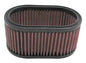K and N Engineering E-3341 Universal Reusable Air Filter - Oval Shape