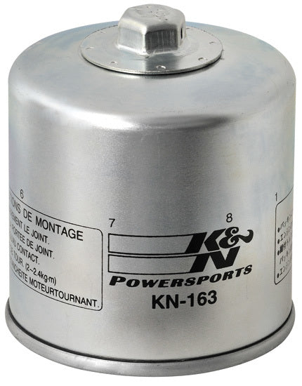 K AND N ENGINEERING KN-163 Oil Filter for BMW Motorcycles (1983-2008)
