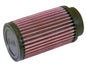 K AND N ENGINEERING RD-0720 Universal Air Filter Element - 2.5 in Flange, 6 in Tall