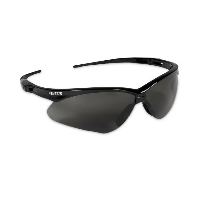 KleenGuard™ V30 Nemesis™ Safety Glasses – Anti-Fog, Smoke Lens, Black Frame, Unisex (22475, 1 Pair)