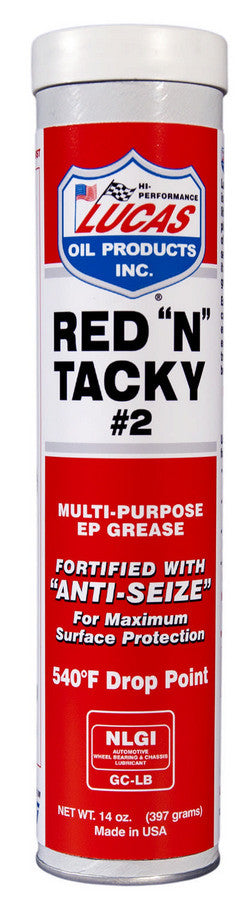 Lucas Oil Red-N-Tacky Grease 14 oz Tube - LUC10005