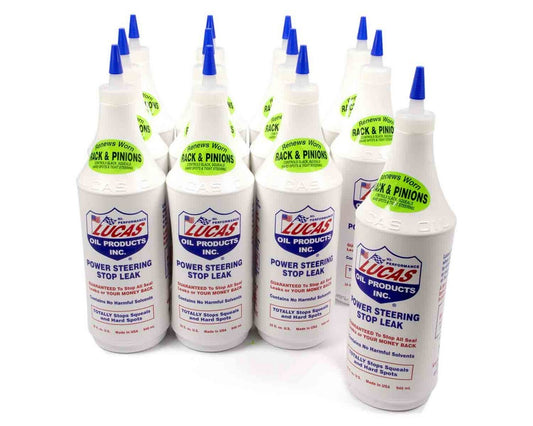 Lucas Oil Power Steering Stop Leak - 1 Qt Bottle (Case of 12) - Part Number 10011