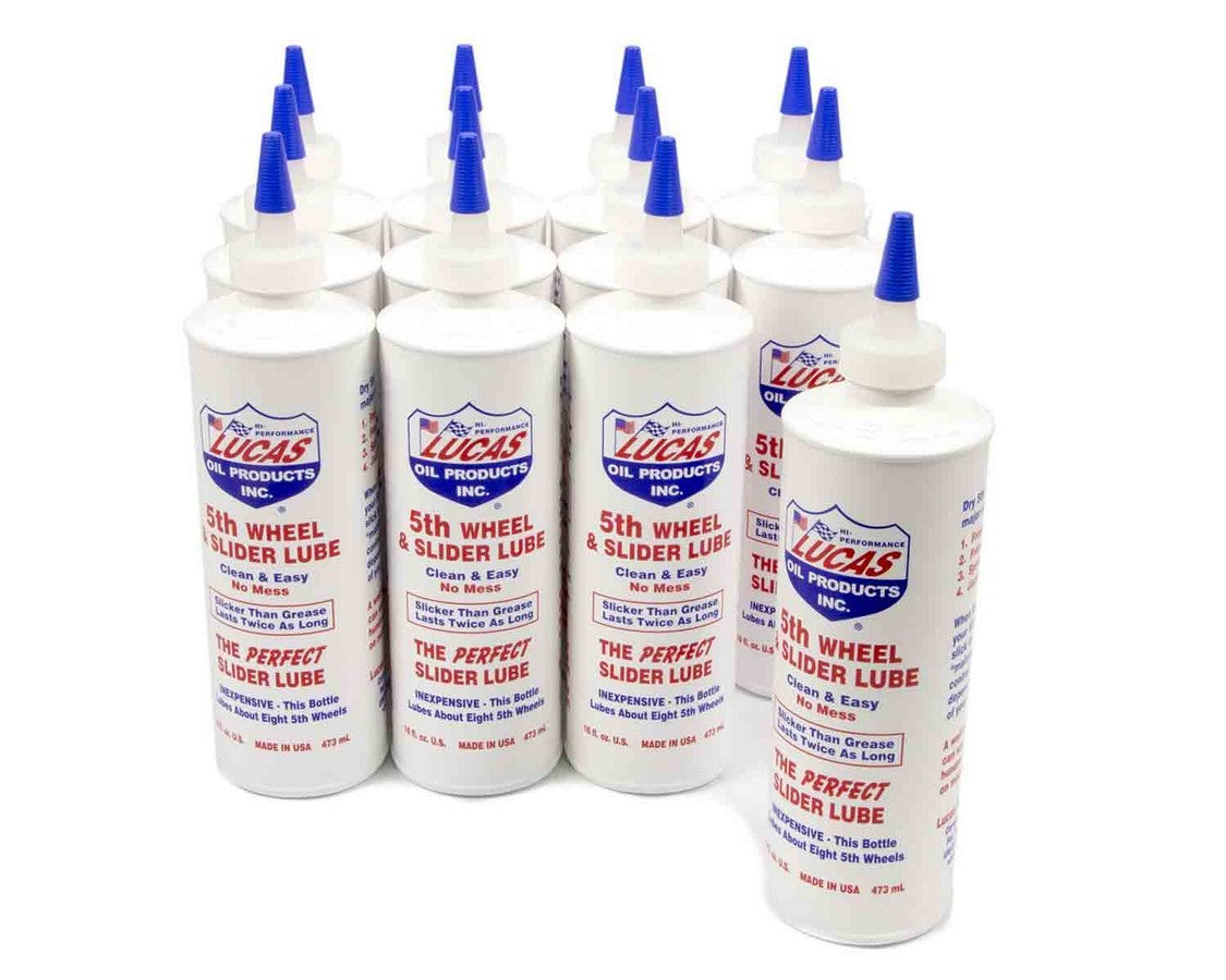 Lucas Oil 10030 5th Wheel Lube - 12 Pint Set for Smooth Sliding