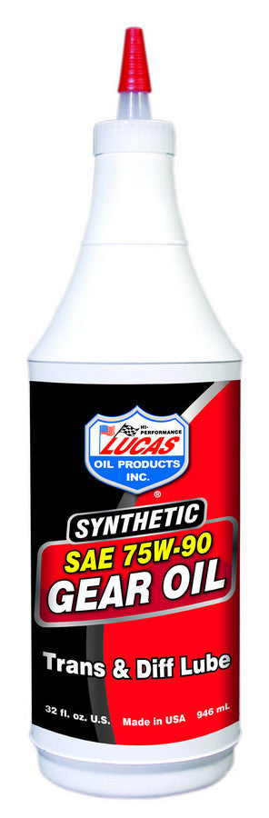 Lucas Oil 75W90 Synthetic Gear Oil - 1 Qt