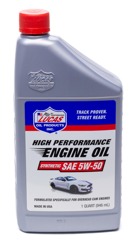 Lucas Oil Synthetic SAE 5W50 Oil 1 Quart - Premium Motor Oil