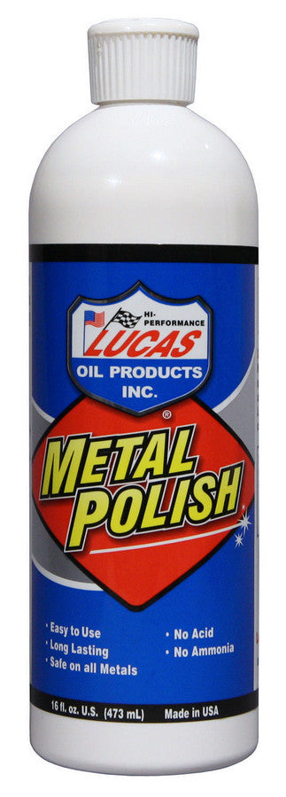 Lucas Oil Metal Polish 16oz - Premium Metal Cleaner and Polisher