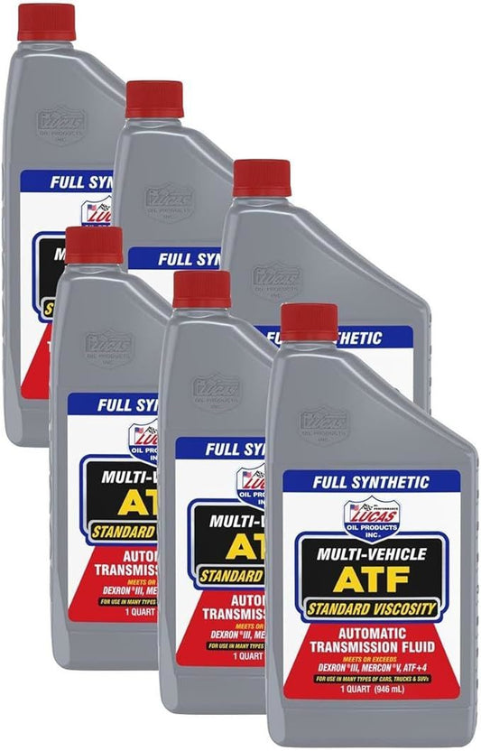 Lucas Oil Multi-Vehicle ATF 10418 - 6 Pack of 1 Quart Bottles