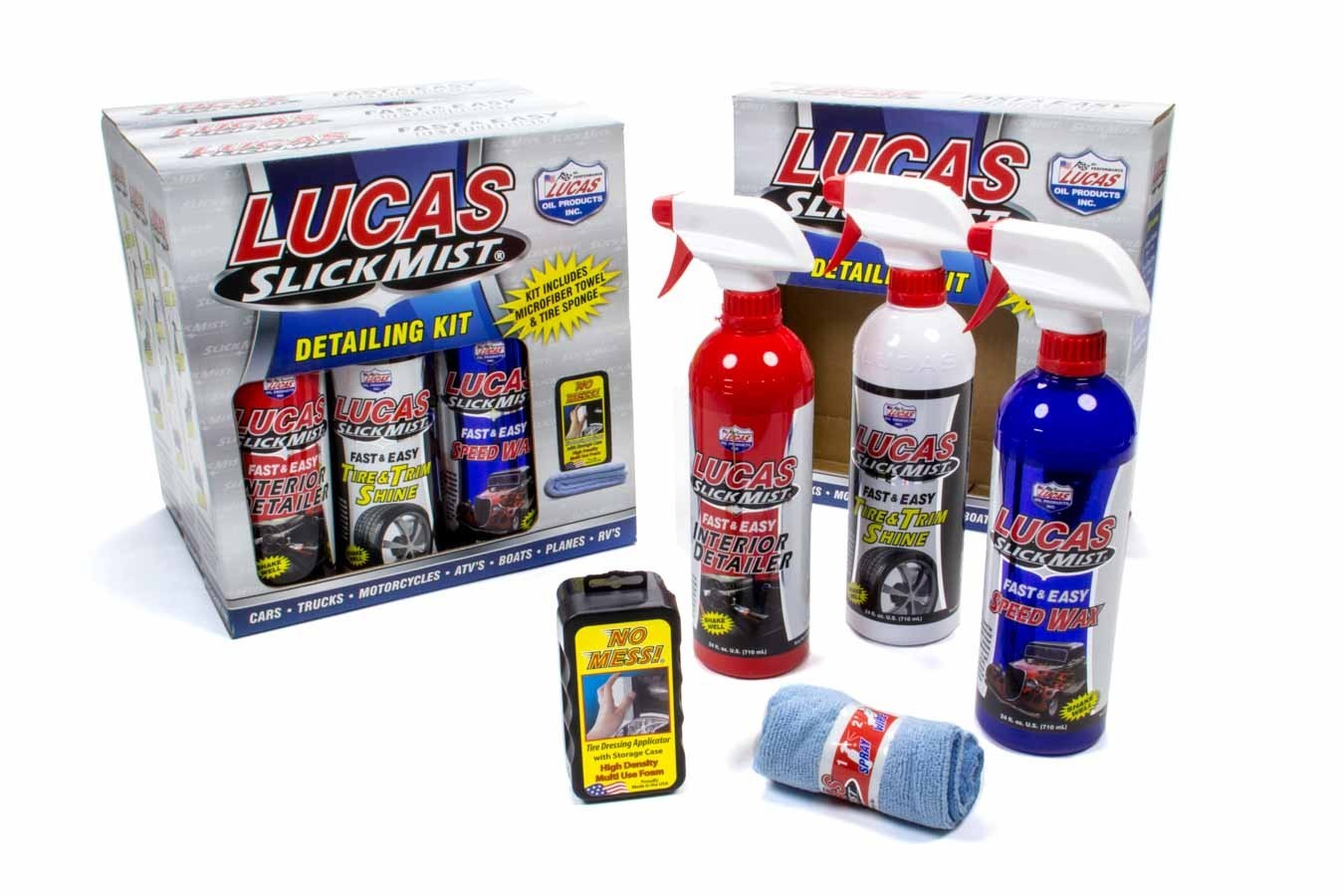 Lucas Oil Slick Mist Detailing Kit Case 10558 - 4 Kits for Ultimate Shine