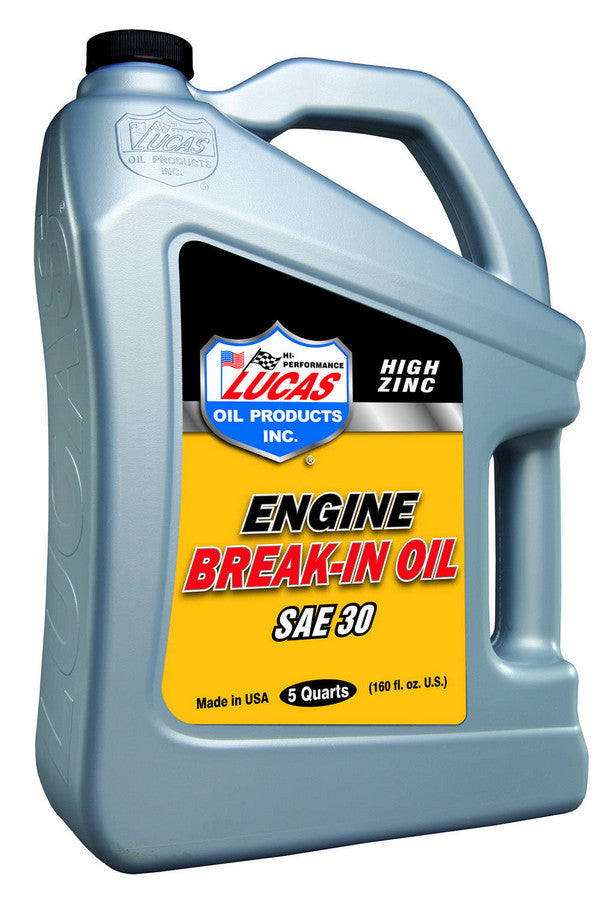 Lucas Oil SAE 30 Break-In Oil 5 Qt Bottle - LUC10631