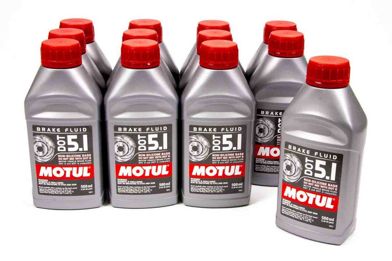 MOTUL USA Brake Fluid DOT 5.1 Synthetic 500ml Case of 12 - Part Number 100951