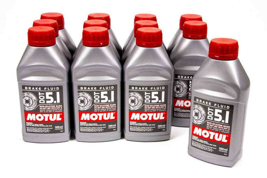MOTUL USA Brake Fluid DOT 5.1 Synthetic 500ml Case of 12 - Part Number 100951