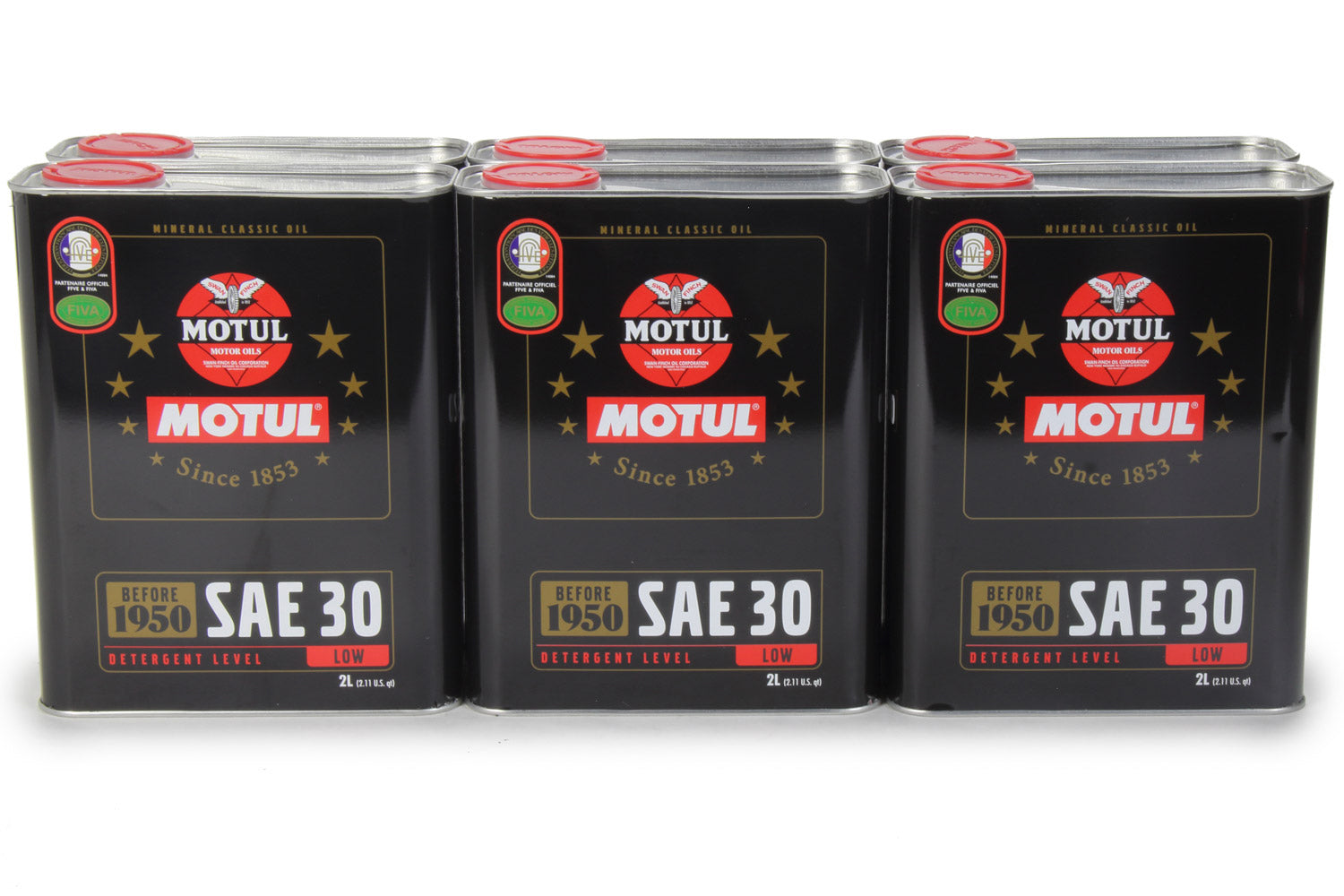 MOTUL USA Classic Oil SAE 30W - 2 Liter Can (Set of 6) - Part Number 104509