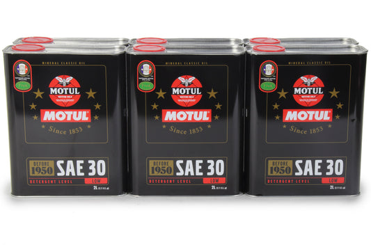 MOTUL USA Classic Oil SAE 30W - 2 Liter Can (Set of 6) - Part Number 104509