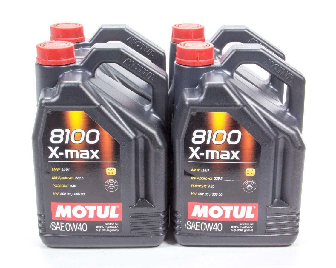 MOTUL USA 8100 X-Max 0W40 Motor Oil Case (4x5 Liters)