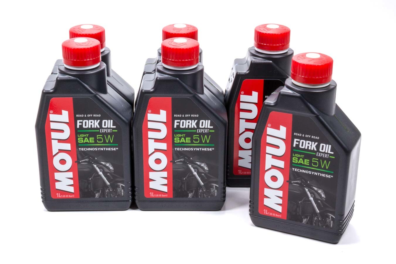 MOTUL USA Fork Oil Expert Light 5W Case of 6 - Premium Semi-Synthetic Fork Oil