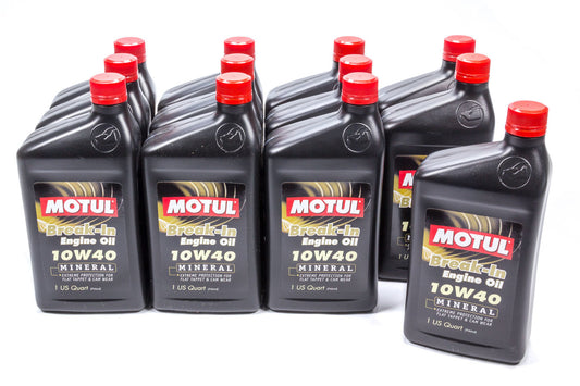 MOTUL USA Break-In Oil 10W40 - Case of 12 Quarts - Part Number 108080