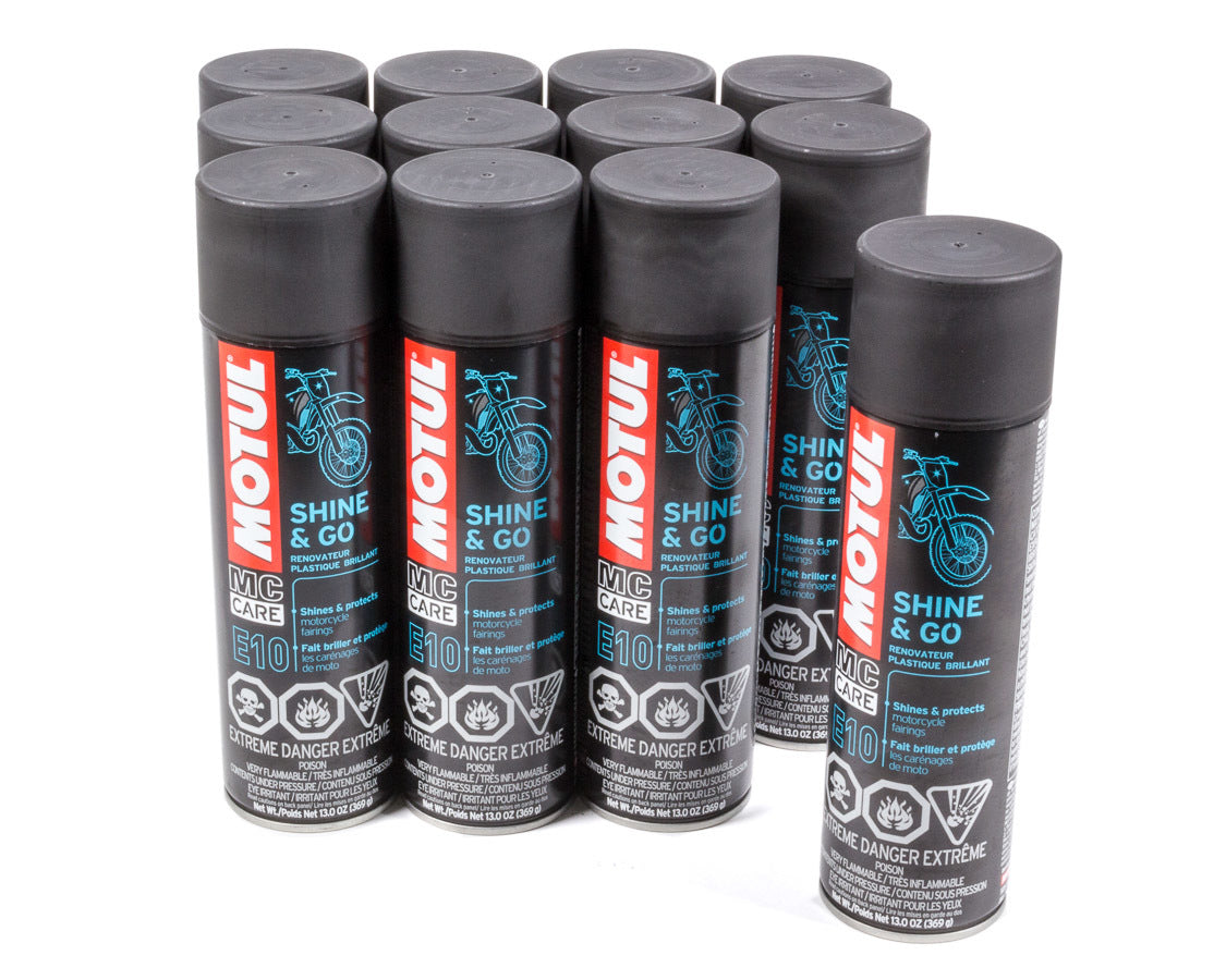 MOTUL USA E10 Shine & Go Case 12x13oz - Exterior Protectant