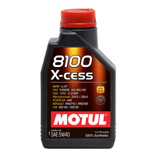 MOTUL USA 8100 X-Cess 5w40 Synthetic Motor Oil - 1 Liter