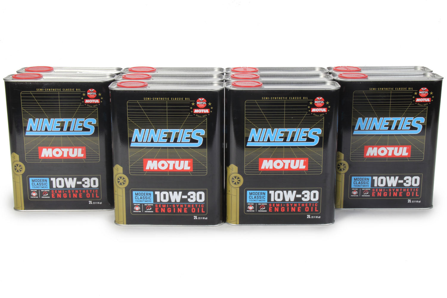 MOTUL USA Classic Nineties Oil 10W30 Case of 10 x 2 Liter Cans