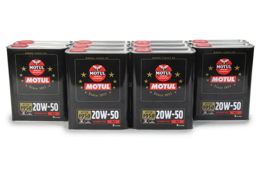 MOTUL USA 110621 Classic Performance Oil 20W50 - Case of 10 x 2 Liter