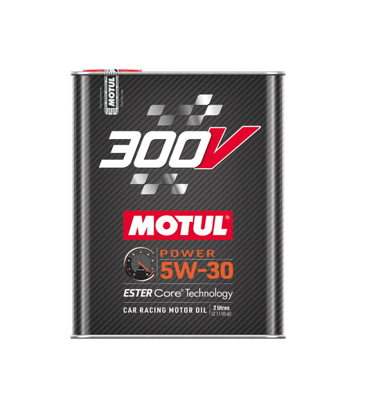 MOTUL USA 300V Power Oil 5W-30 - Synthetic Motor Oil - 2 Liter