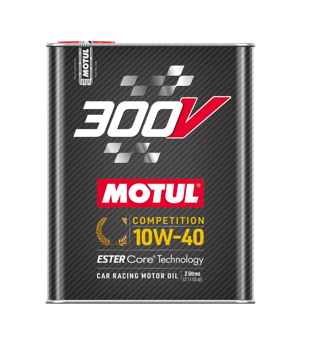 MOTUL USA 300V Competition Oil 10W40 - 2 Liter Synthetic Motor Oil
