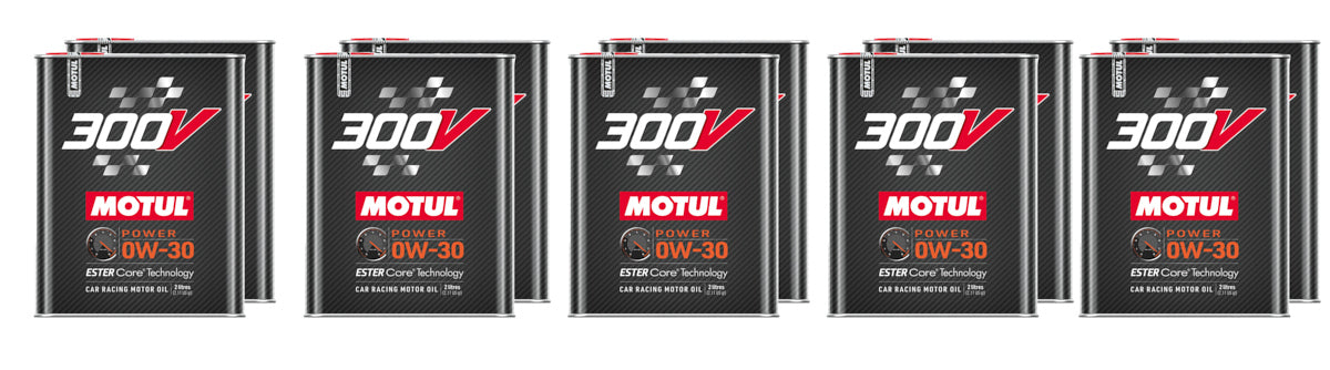 MOTUL USA 300V Power Oil 0W30 Case of 10 x 2 Liter Bottles