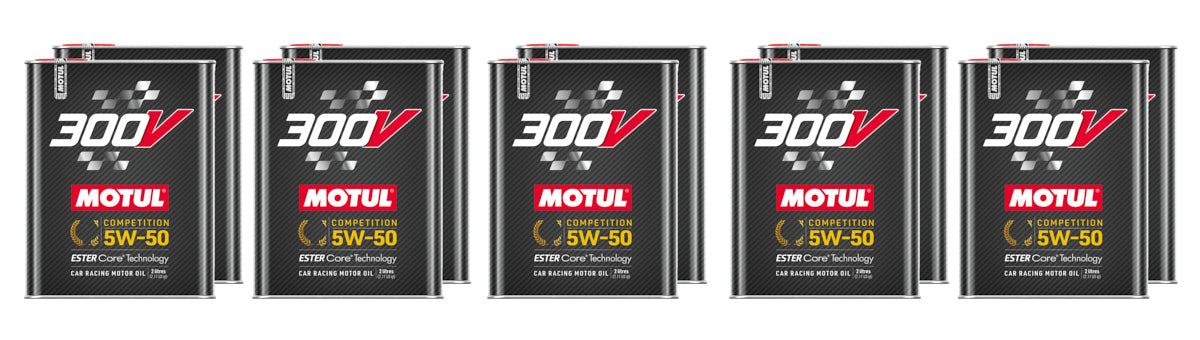 MOTUL USA 300V Competition Oil 5W50 - Case of 10 x 2 Liter Bottles