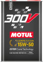 MOTUL USA 300V Competition Oil 15W50 - 5 Liter Synthetic Motor Oil