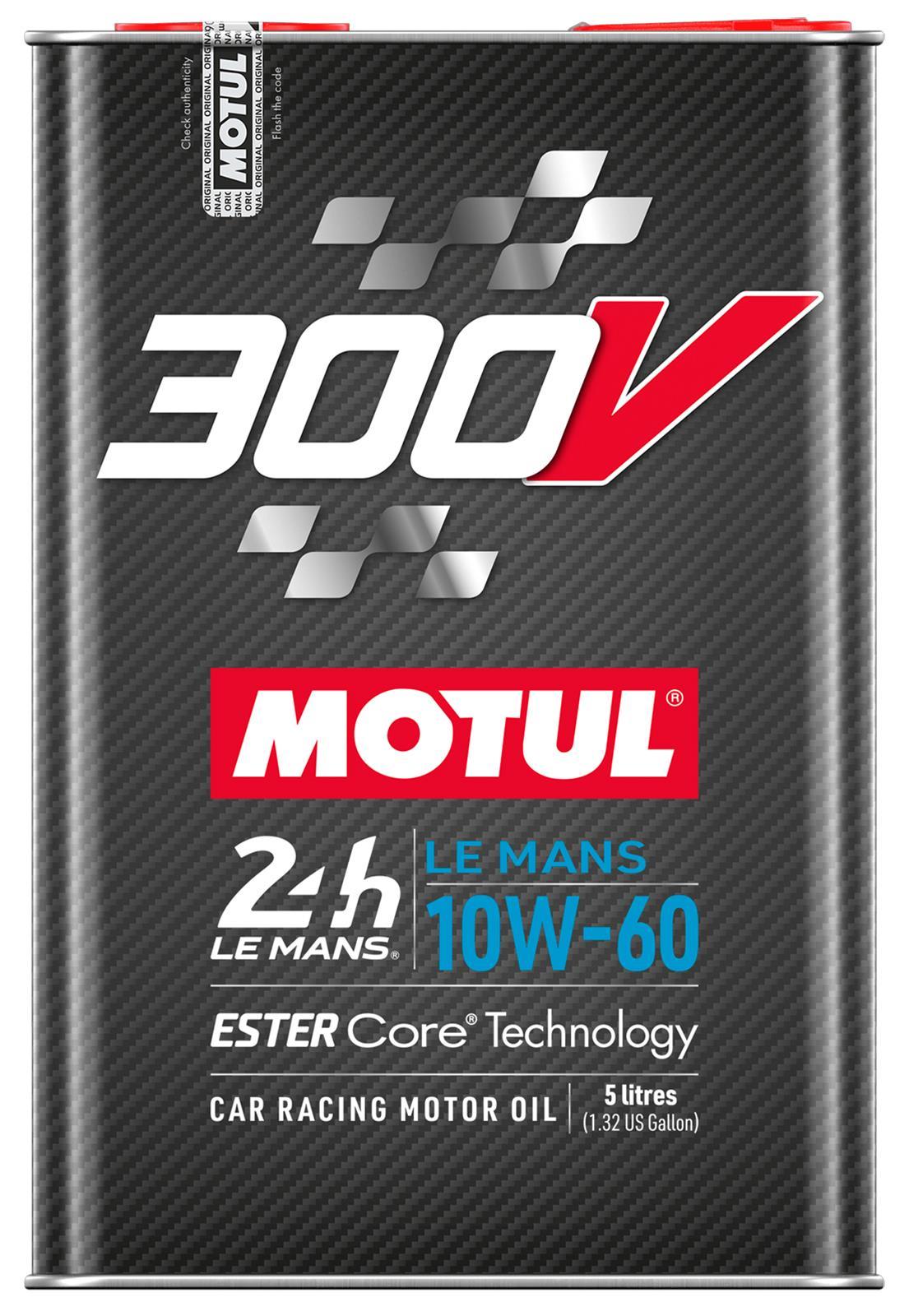 MOTUL USA 300V LE Mans Oil 10W60 - 5 Liter Synthetic Motor Oil