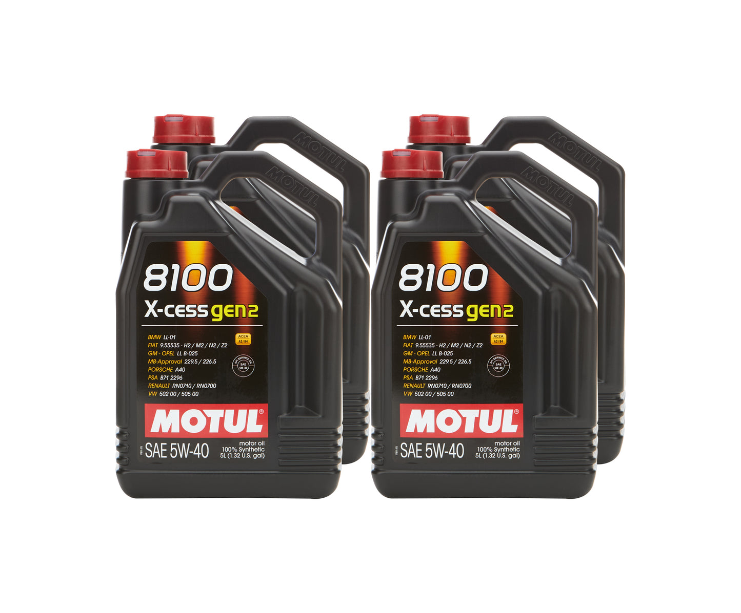 MOTUL USA 8100 X-Cess Gen2 5W-40 Motor Oil Case (4 x 5 Liter)