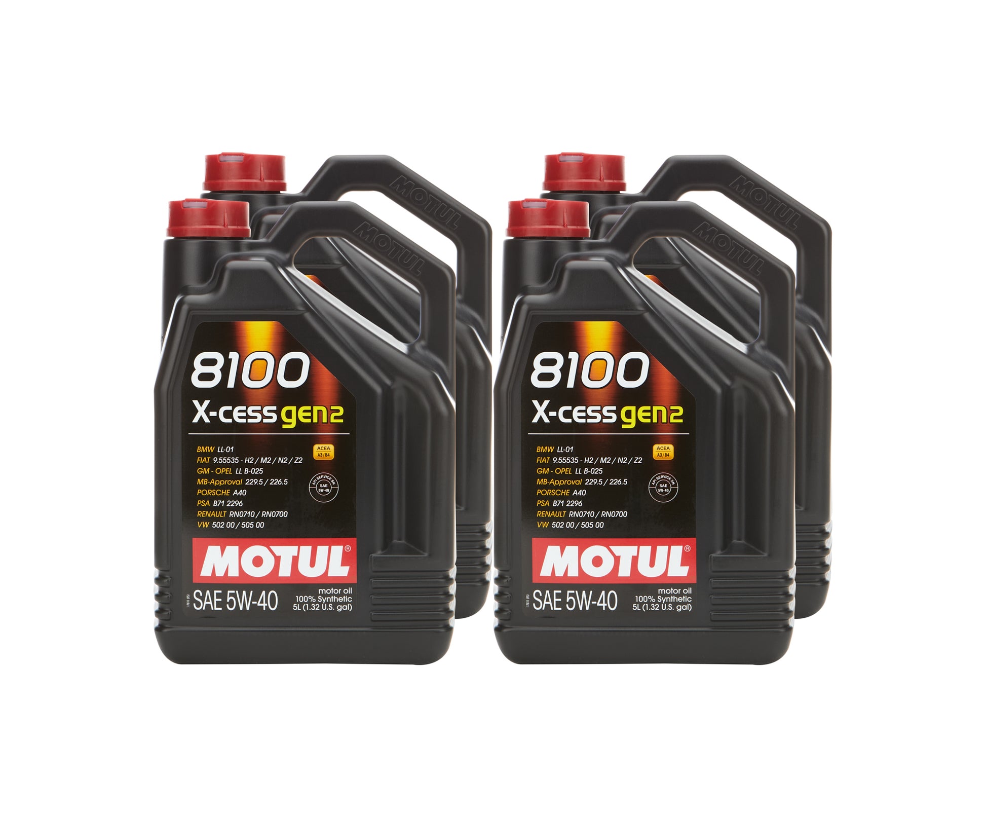MOTUL USA 8100 X-Cess Gen2 5W-40 Motor Oil Case (4 x 5 Liter)