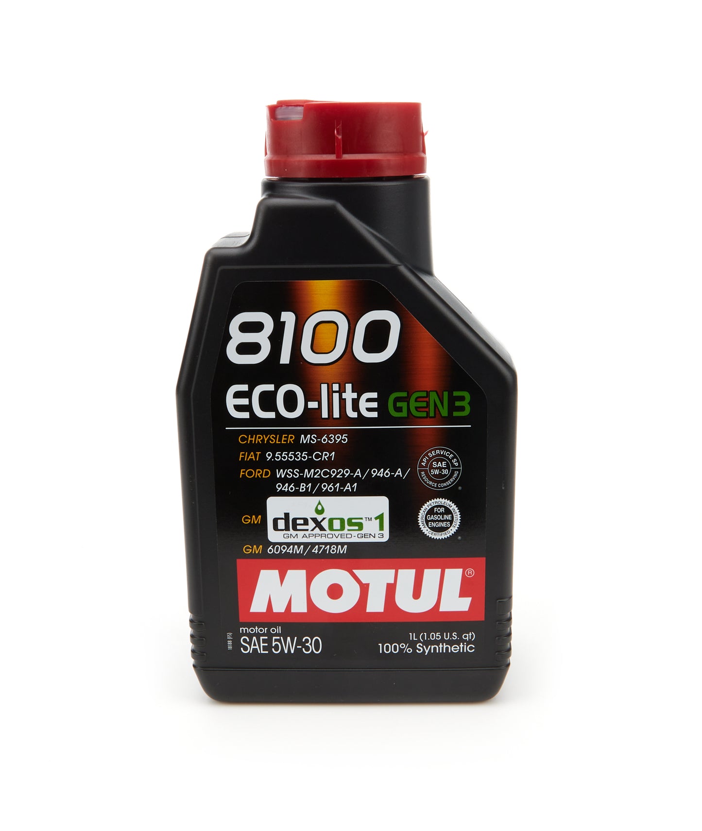 MOTUL USA 8100 Eco-Lite Gen3 5W30 Synthetic Motor Oil - 1 Liter