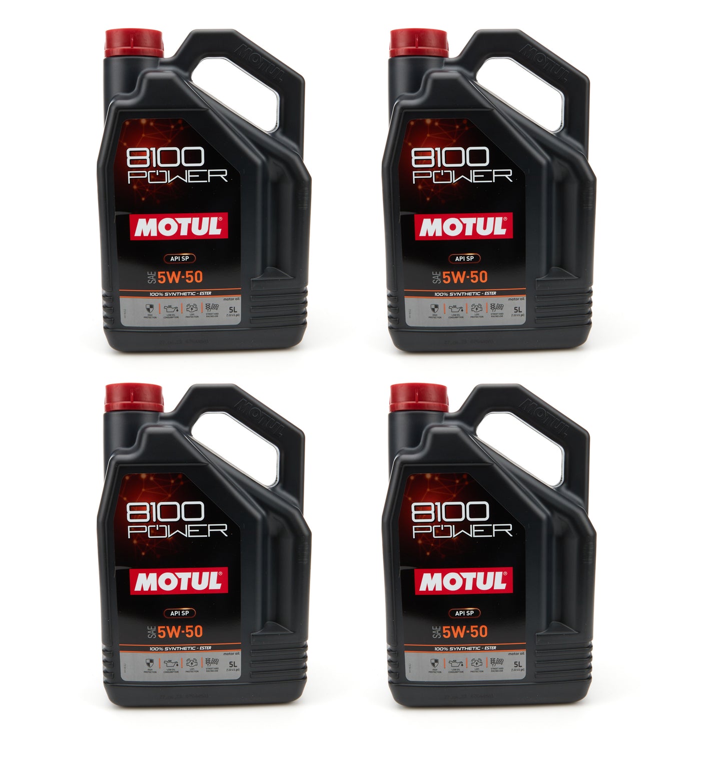 MOTUL USA 8100 Sport Power 5W-50 Case of 4 x 5 Liters