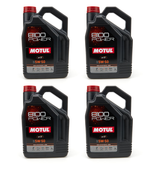 MOTUL USA 8100 Sport Power 5W-50 Case of 4 x 5 Liters