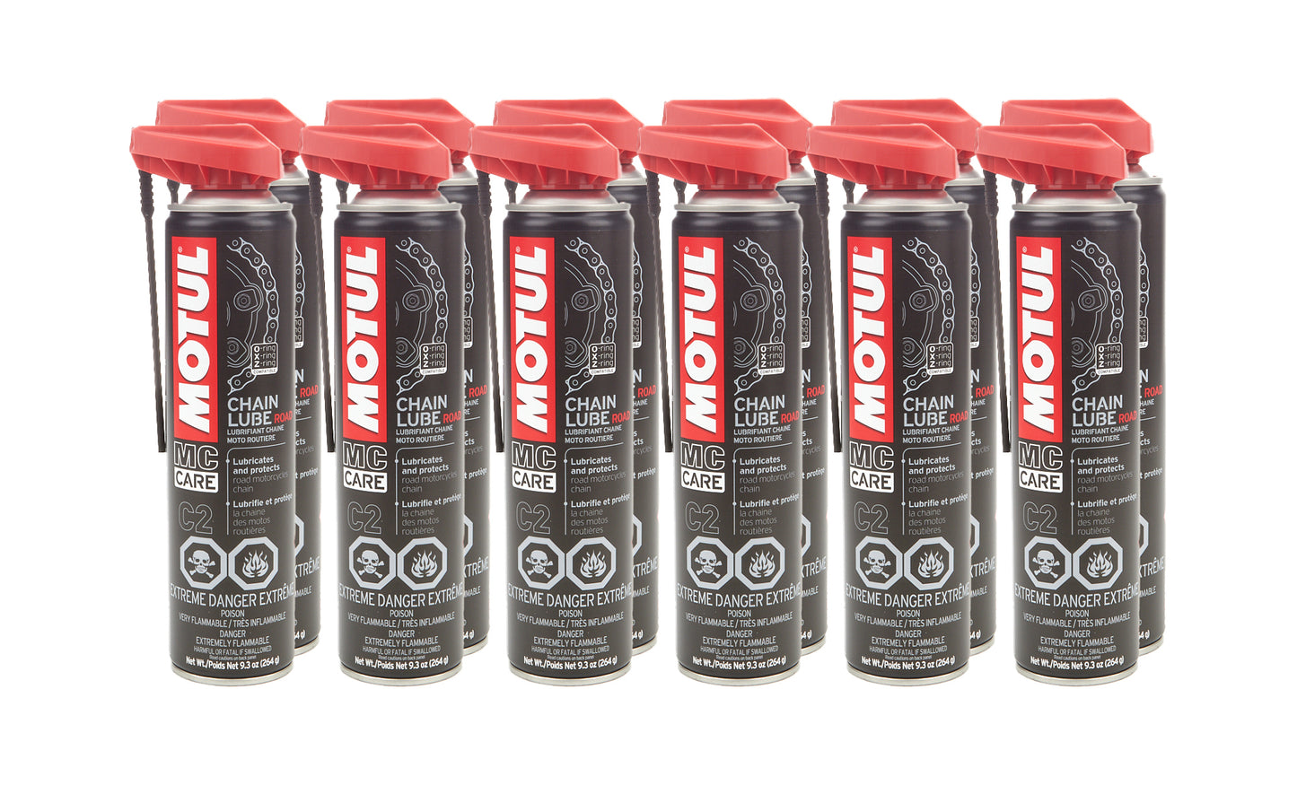 MOTUL USA C2 Chain Lube Road Case - 12 x 13.5 oz Bottles