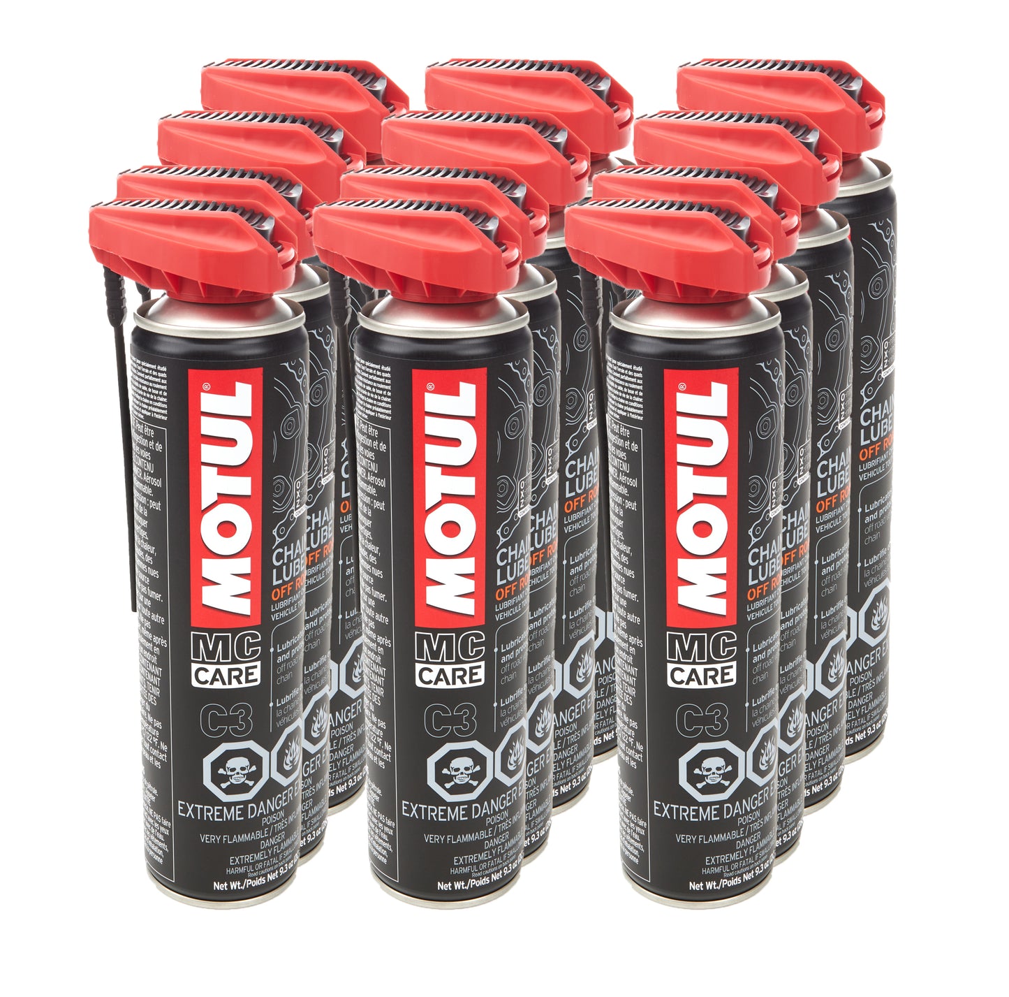 MOTUL USA C3 Chain Lube 111820 - 12 x 9.3 Ounces Aerosol