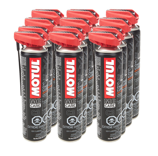 MOTUL USA C3 Chain Lube 111820 - 12 x 9.3 Ounces Aerosol