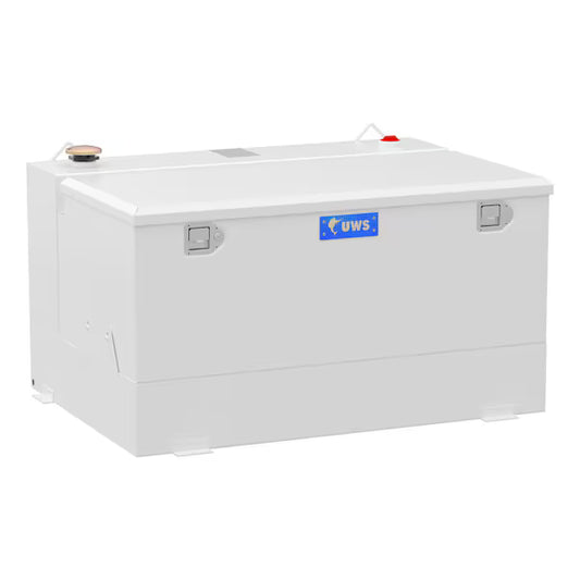 UWS United Welding Services 85-Gallon Steel Combo Transfer Tank - White
