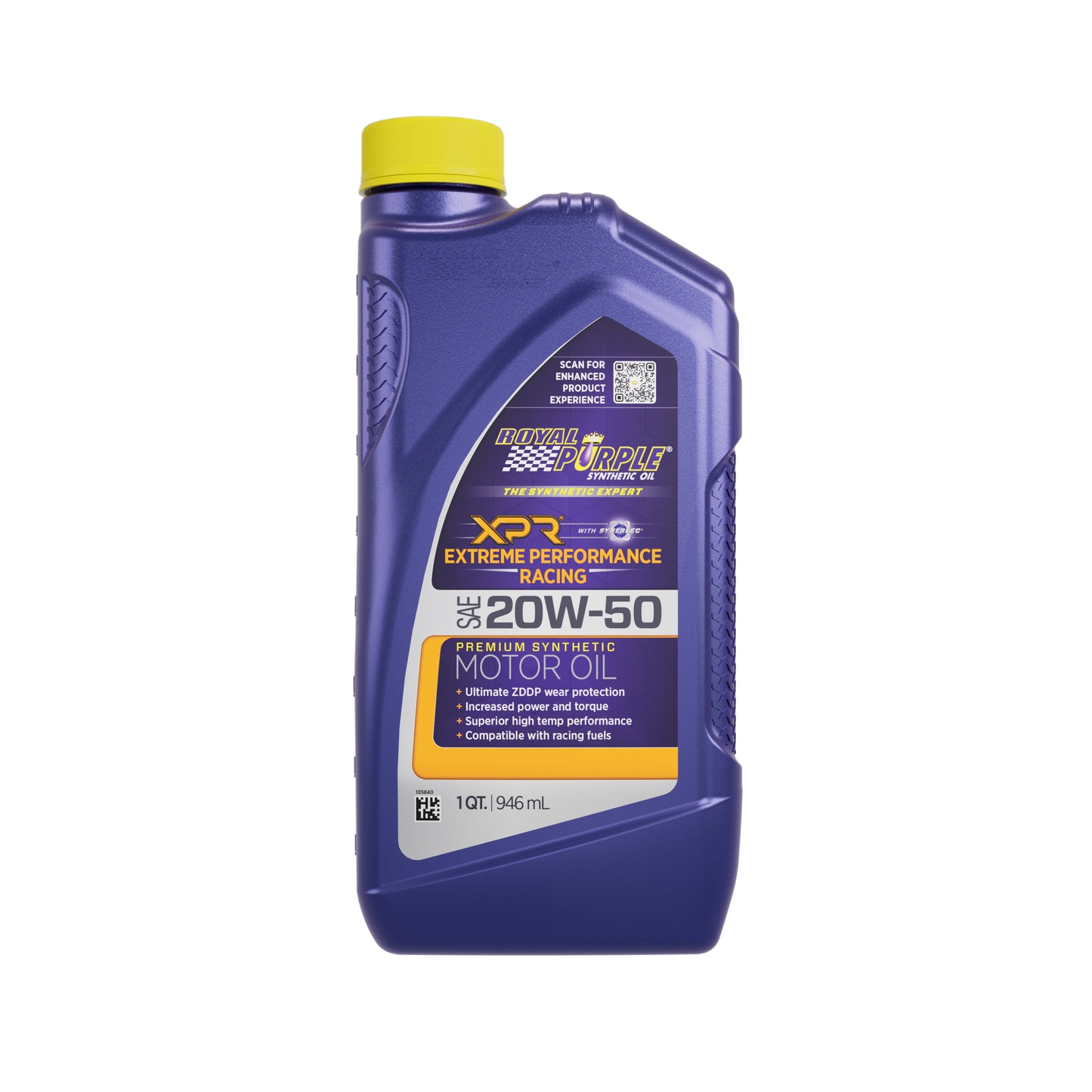 Royal Purple ROY01051 20W50 XPR Racing Oil - 1 Quart Synthetic Motor Oil