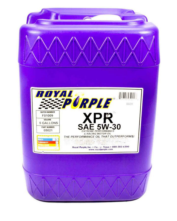 Royal Purple XPR Synthetic Racing Oil 5-Gallon (Part No. 05021)