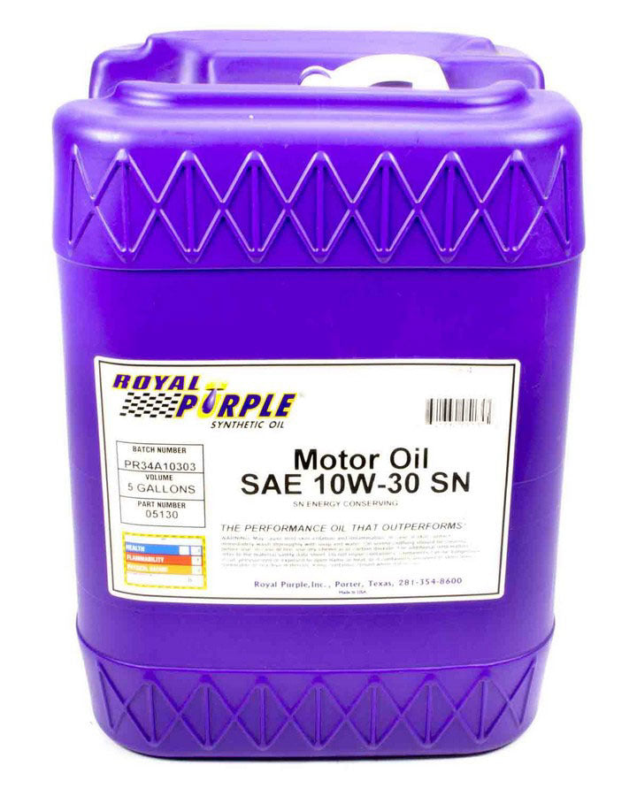 Royal Purple Synthetic Motor Oil 5 Gallon 10W30 - Part No. 05130 - Autosphere